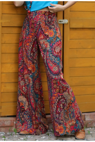 Joa Shop - cumpara online: Pantaloni de vara largi , cu imprimeu