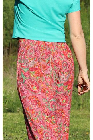 Joa Shop - cumpara online: Pantaloni de vara largi , cu imprimeu