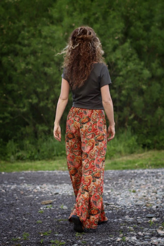 Joa Shop - cumpara online: Pantaloni de vara largi , cu imprimeu