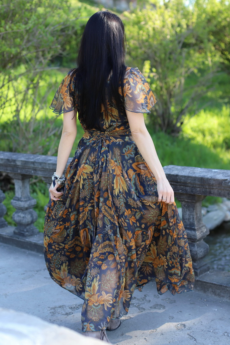 Rochie boho chic, rochie lunga din voal