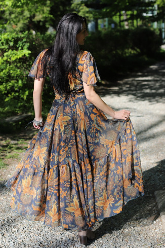 Rochie boho chic, rochie lunga din voal