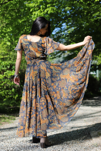 Rochie boho chic, rochie lunga din voal