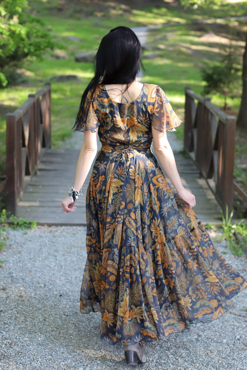 Rochie boho chic, rochie lunga din voal