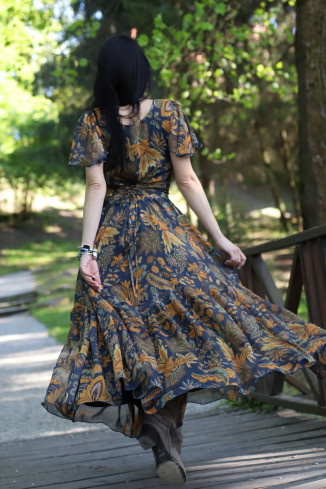 Rochie boho chic, rochie lunga din voal