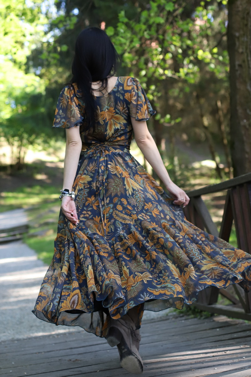 Rochie boho chic, rochie lunga din voal