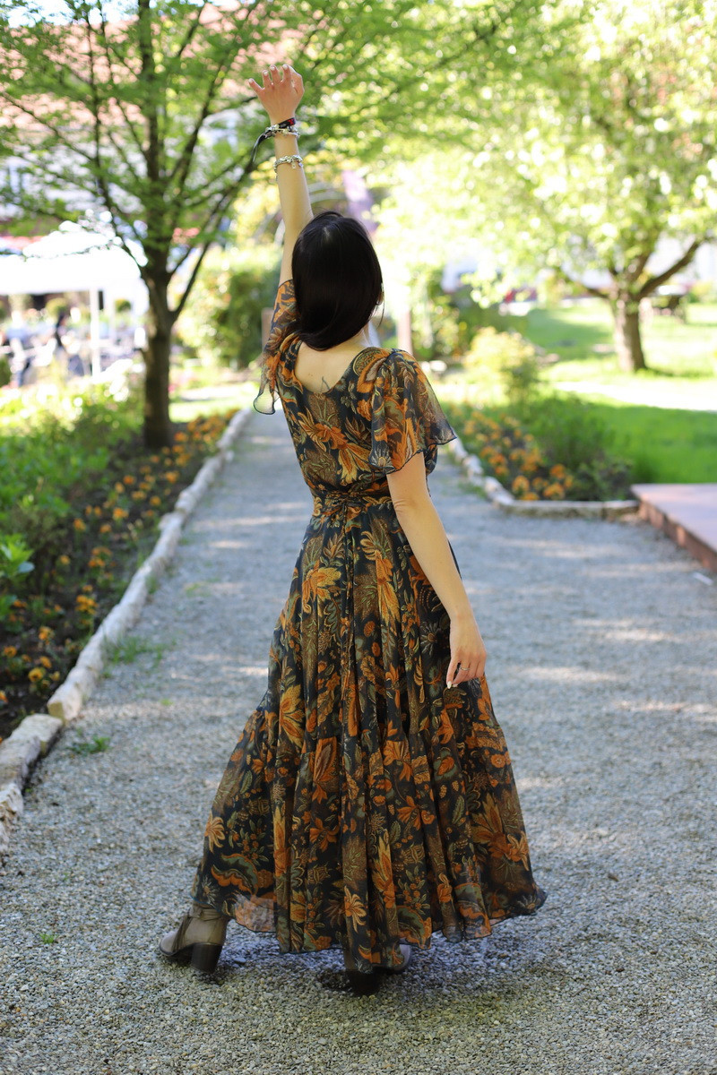 Rochie boho chic, rochie lunga din voal