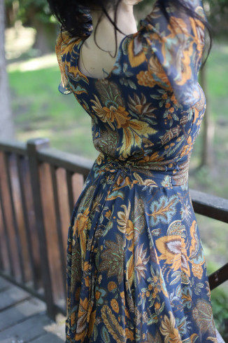 Rochie boho chic, rochie lunga din voal