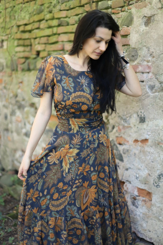 Rochie boho chic, rochie lunga din voal
