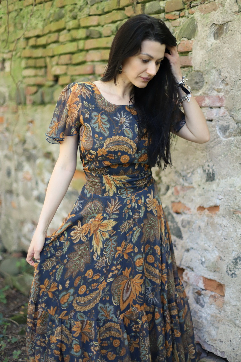 Rochie boho chic, rochie lunga din voal