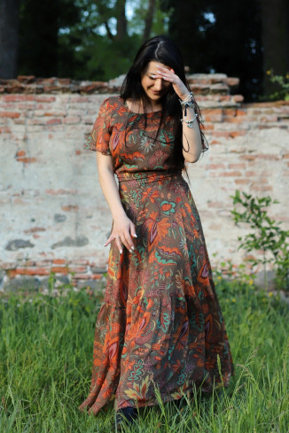 Rochie boho chic, rochie lunga din voal