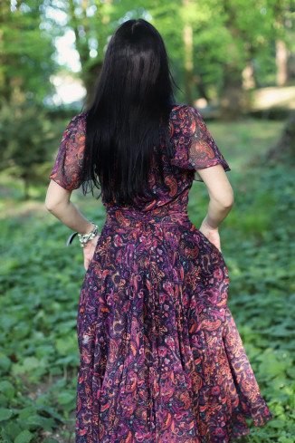 Rochie boho chic, rochie lunga din voal