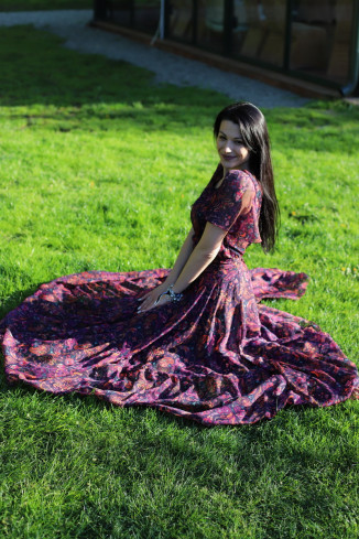 Rochie boho chic, rochie lunga din voal