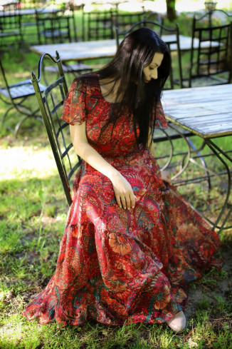 Rochie boho chic, rochie lunga din voal