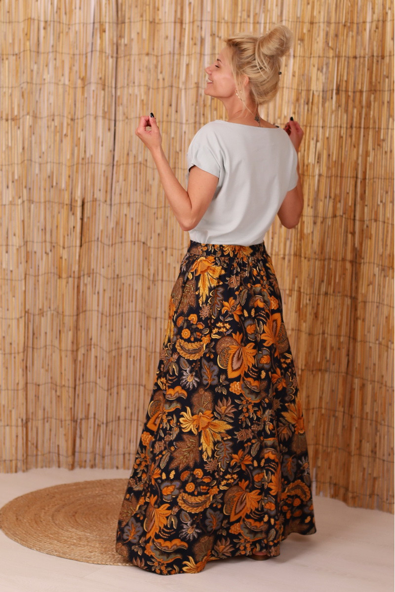 Fusta boema maxi