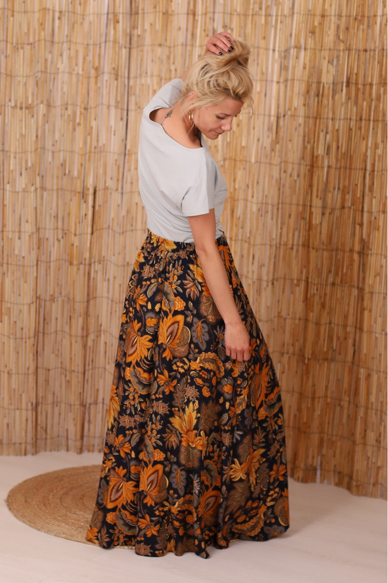 Fusta boema maxi