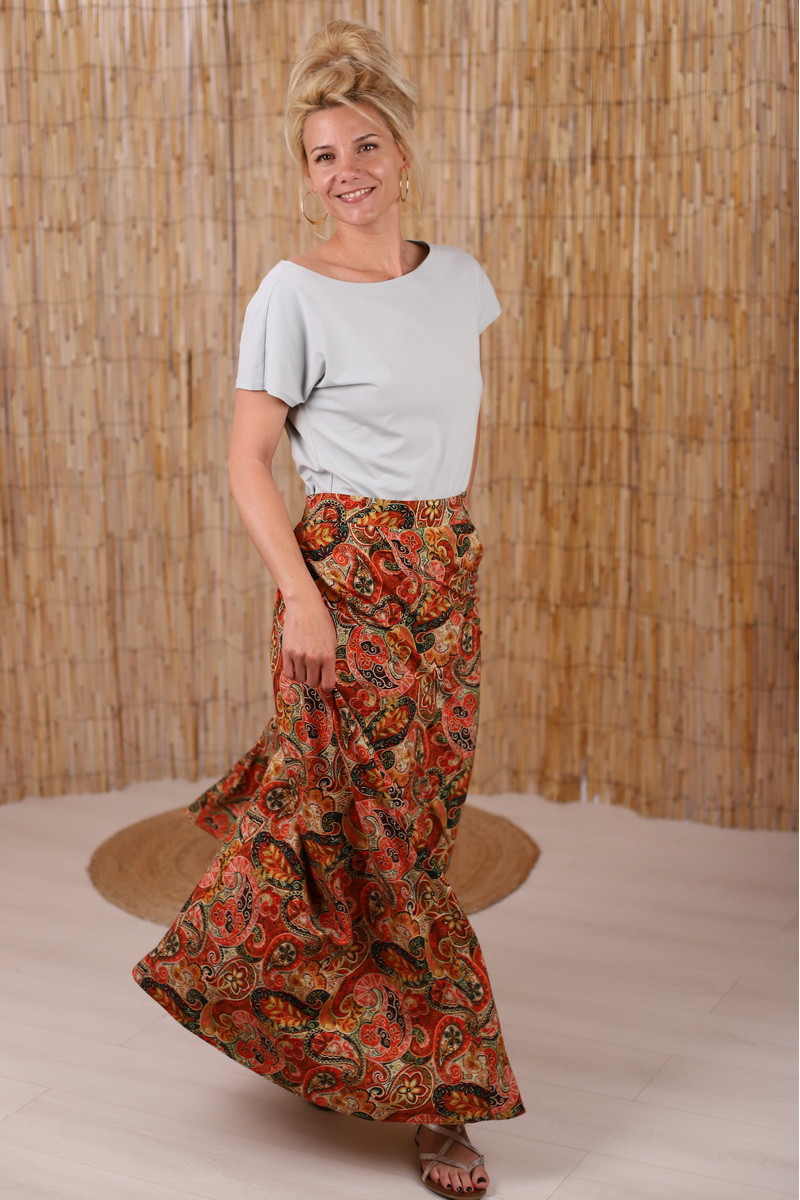 Fusta boema maxi