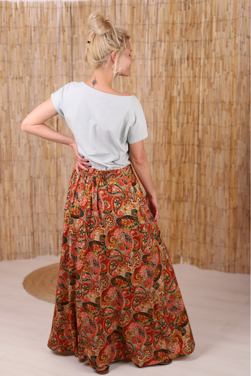 Fusta boema maxi