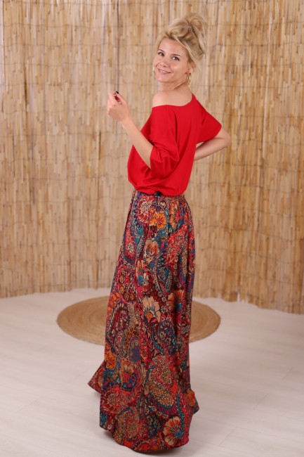 Fusta boema maxi