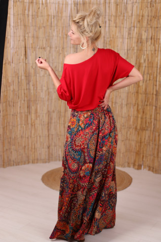 Fusta boema maxi