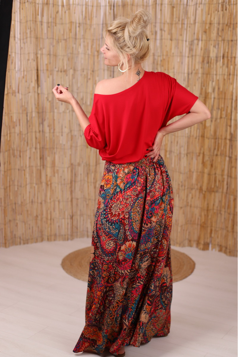 Fusta boema maxi