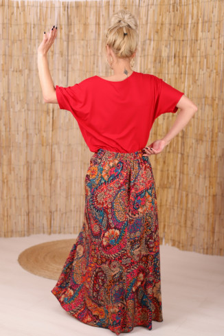 Fusta boema maxi