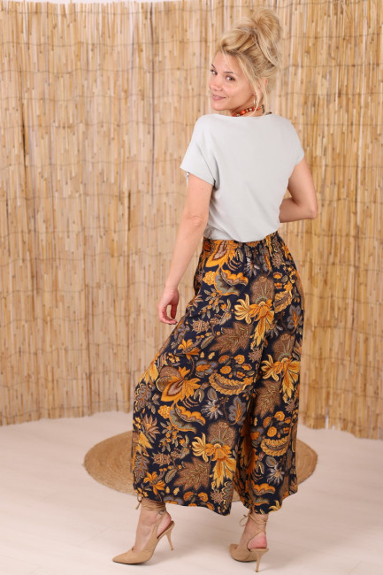 Joa Shop - cumpara online: Pantaloni de vara largi din in