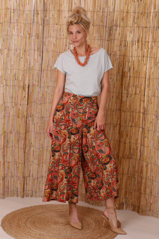 Joa Shop - cumpara online: Pantaloni de vara largi din in