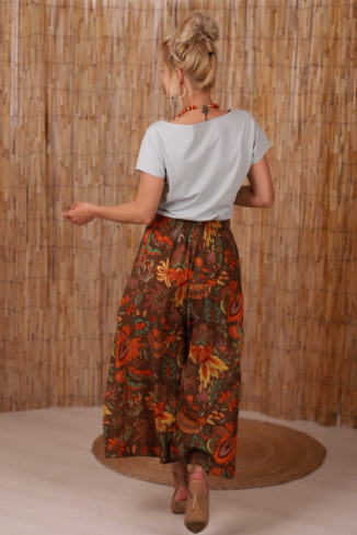 Joa Shop - cumpara online: Pantaloni de vara largi din in
