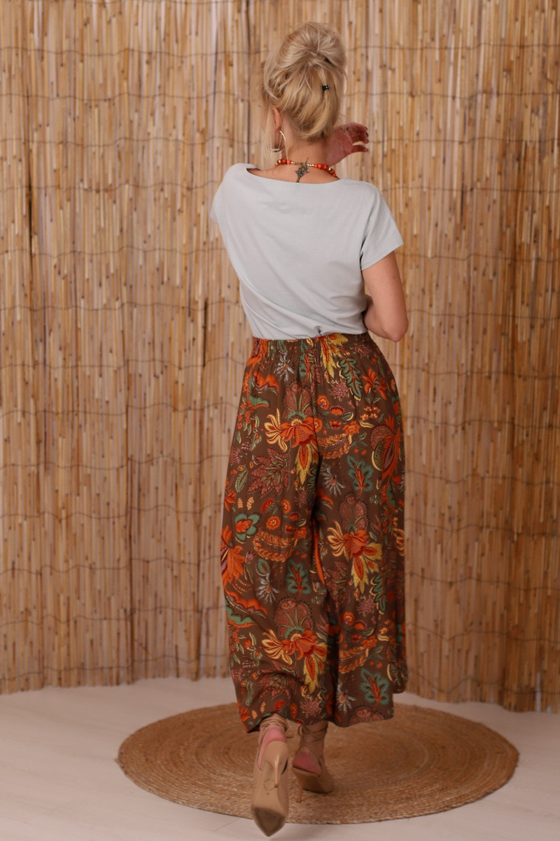 Joa Shop - cumpara online: Pantaloni de vara largi din in