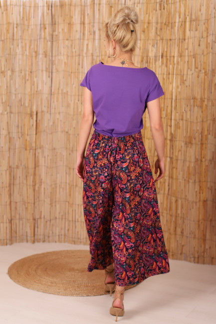 Joa Shop - cumpara online: Pantaloni de vara largi din in