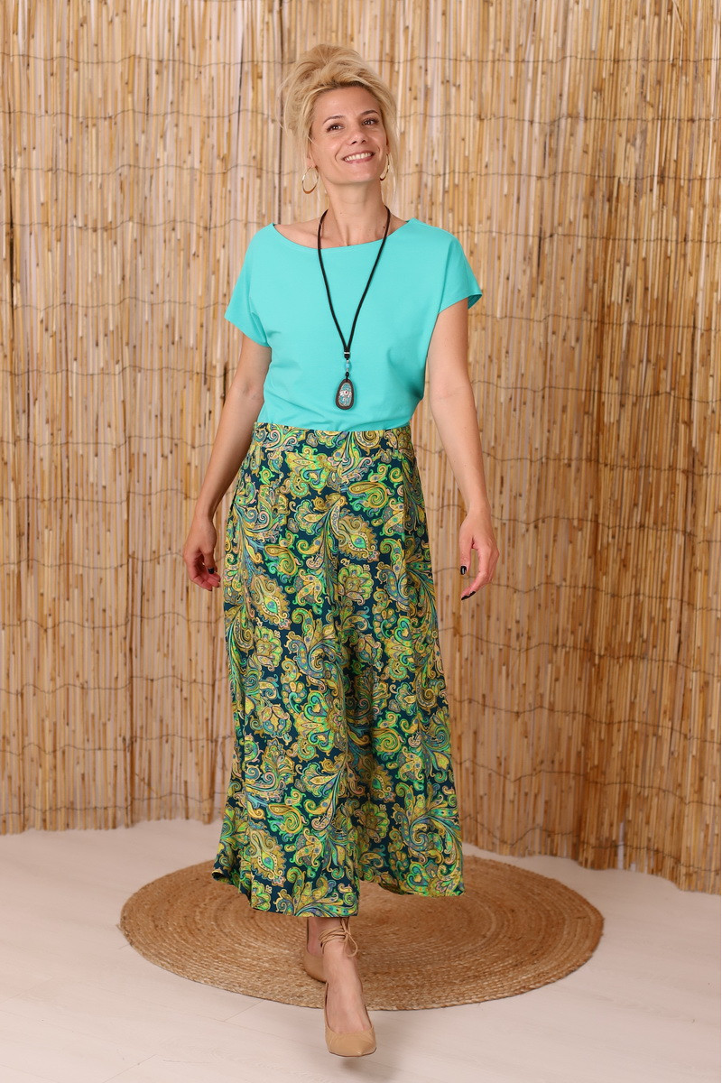 Joa Shop - cumpara online: Pantaloni de vara largi din in