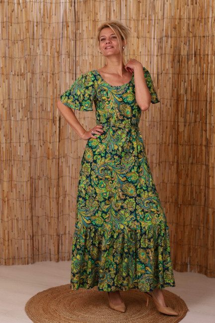Rochie Valeria verde turcoaz