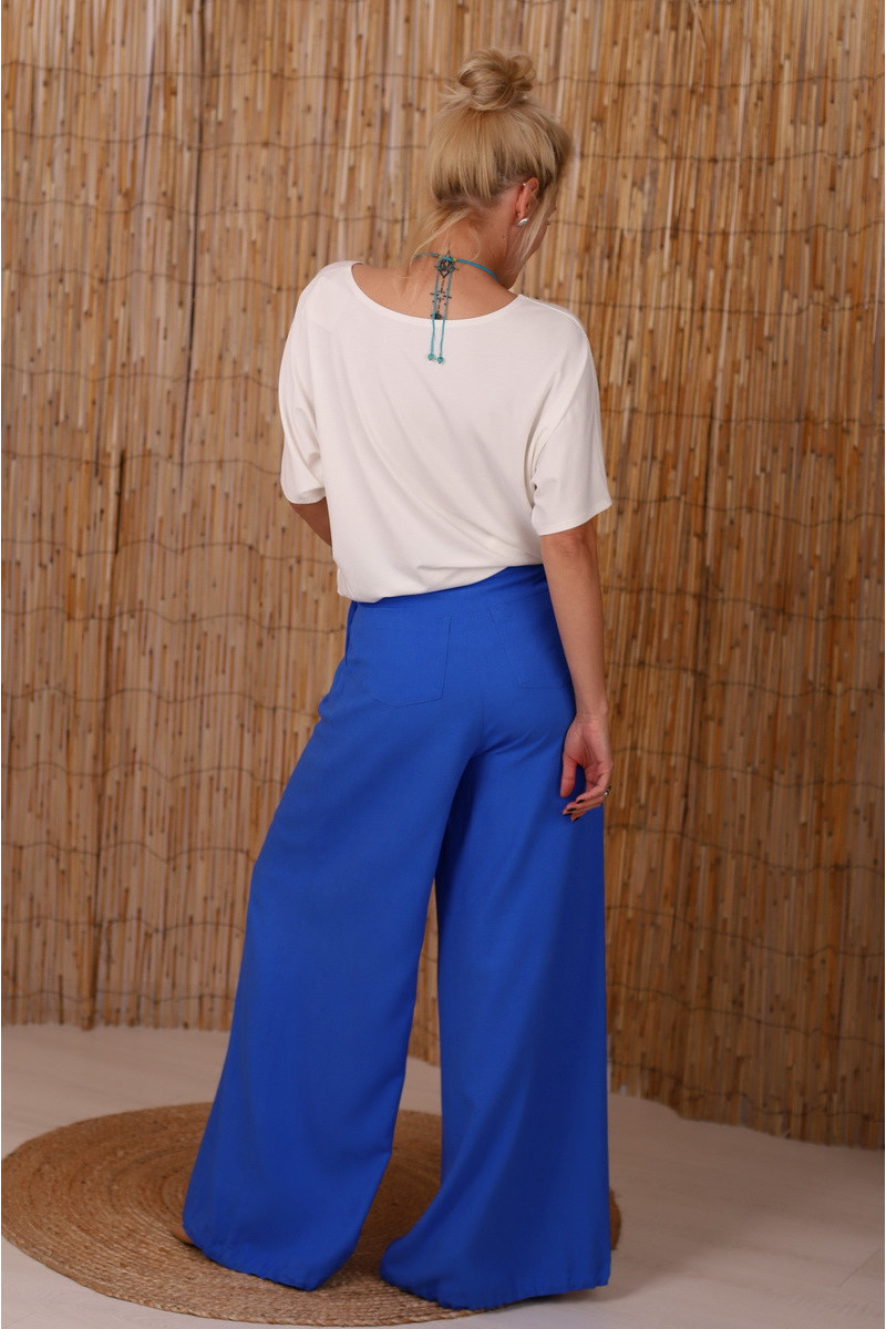 Joa Shop - cumpara online: Pantaloni de vara largi din in