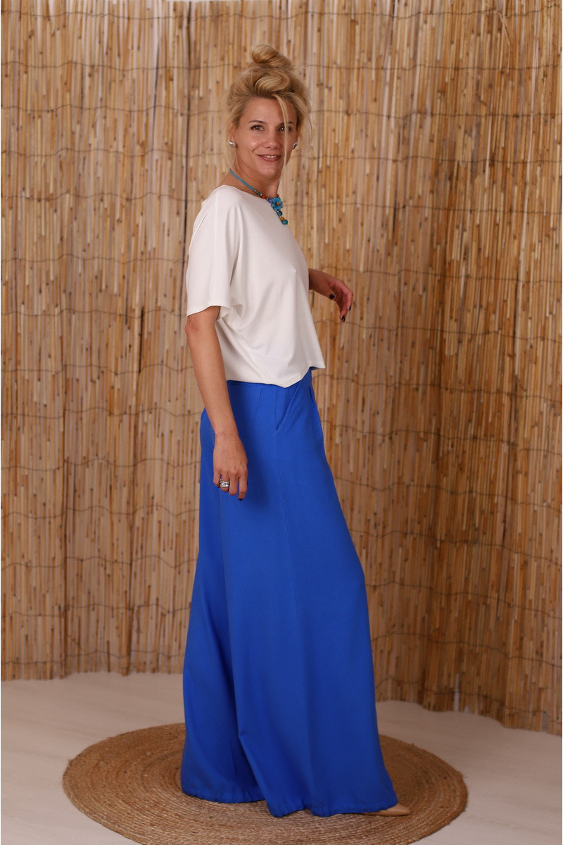 Joa Shop - cumpara online: Pantaloni de vara largi din in