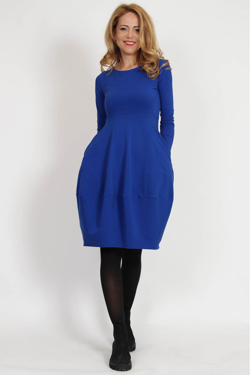 Rochie casual din bumbac uni