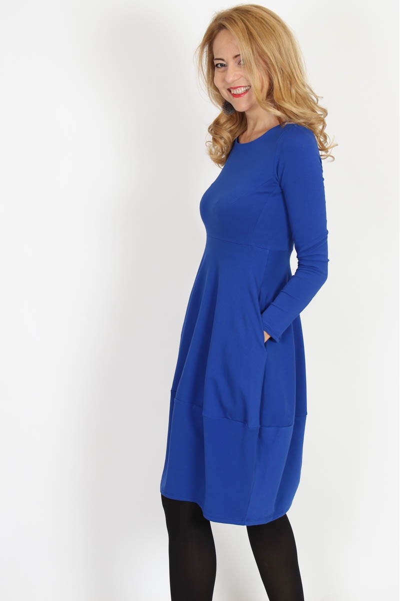 Rochie casual din bumbac uni