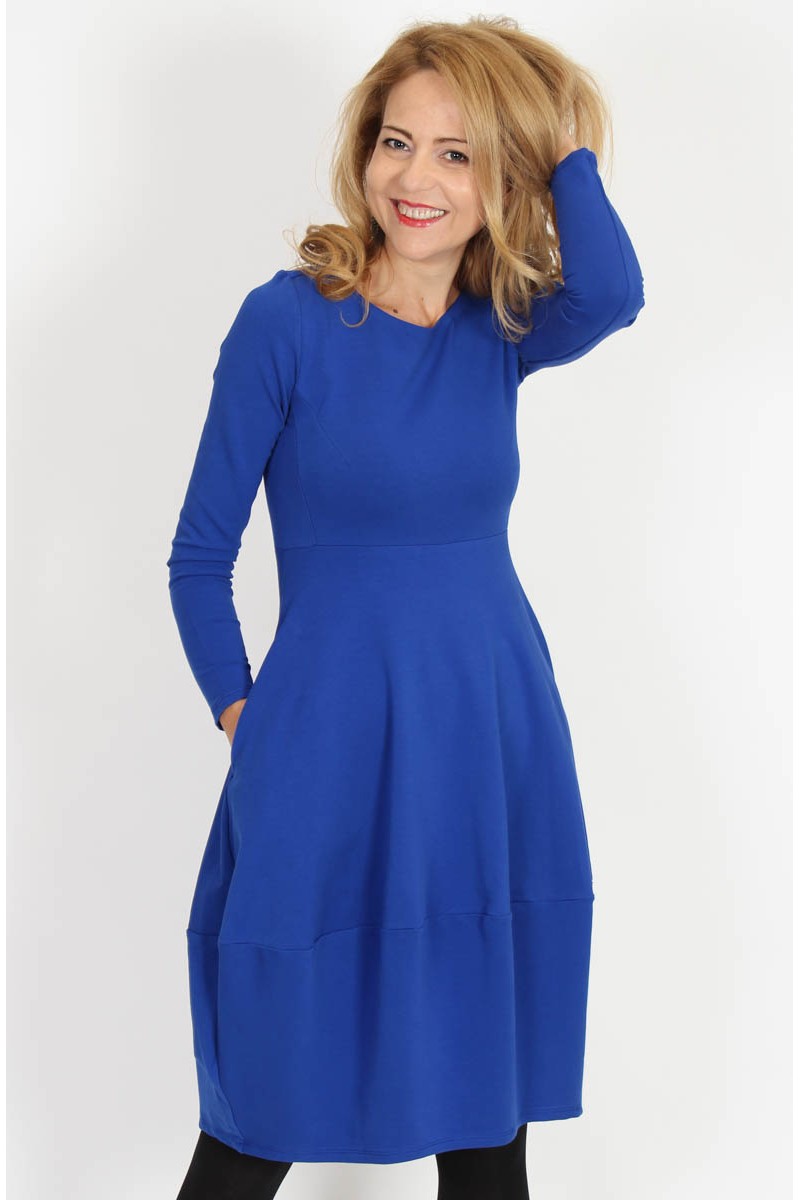 Rochie casual din bumbac uni