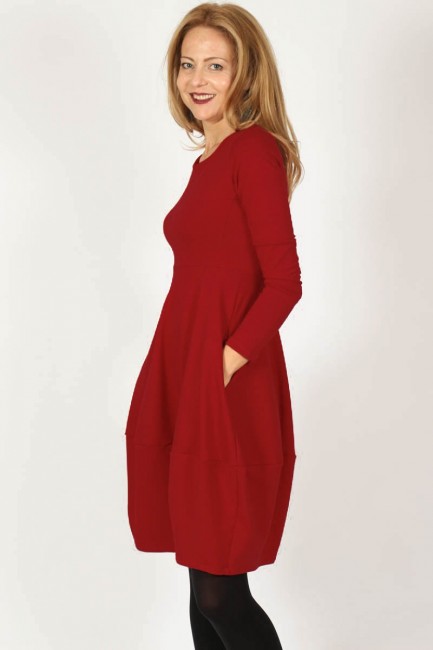 Rochie casual din bumbac uni