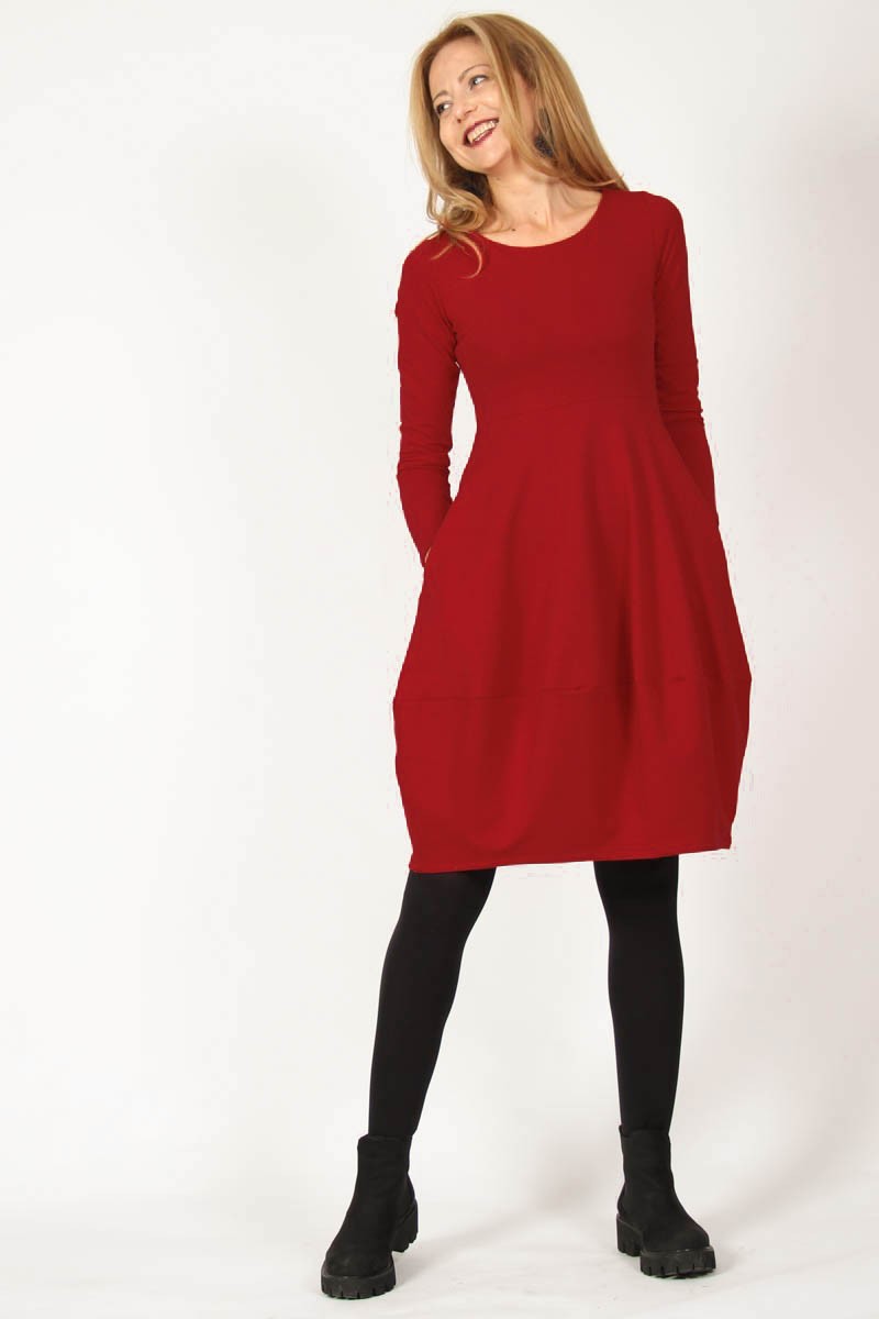 Rochie casual din bumbac uni