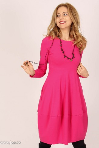 Rochie casual din bumbac uni