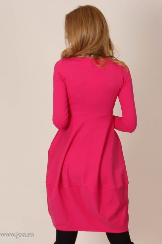 Rochie casual din bumbac uni