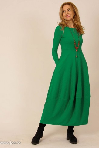 Rochie lunga  tip lalea, din bumbac