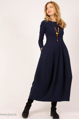 Rochie lunga  tip lalea, din bumbac