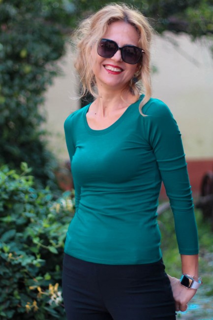 Bluza Ana petrol